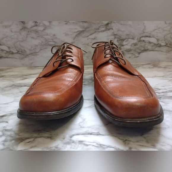 Aston Grey Pinnacle Genuine Leather Toffee Color Dress Shoe Size 9.5 - Picture 3 of 13